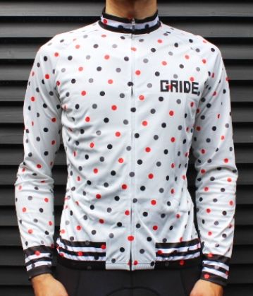 GRIDE サマーロングスリーブジャージ(LS-14、ドットホワイト)