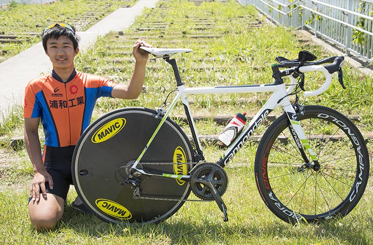 高井岳人さん(浦和工業高等学校自転車部)