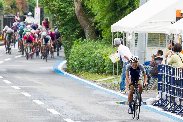 U23 ラスト200m、中井路雅(京都産業大)が大きく後続を離す