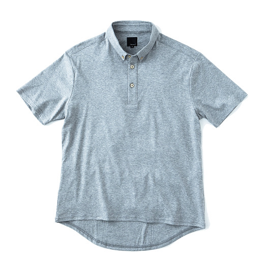 r by reric Buttondown Polo Shirts(M GRAY)