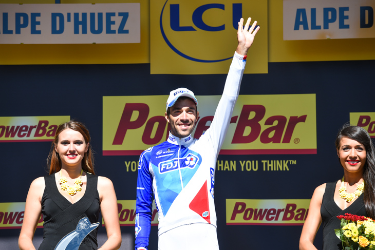 ステージ優勝を飾ったティボー・ピノ(フランス、FDJ)