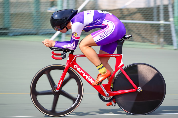 3kmインディヴィデュアル・パーシュート予選 1位 沢田桂太郎(東北)3分29秒295大会新 決勝へ