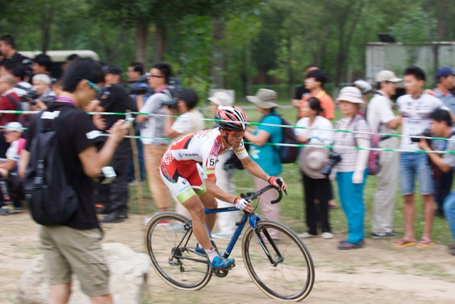 日本人トップの12位フィニッシュした小坂光(宇都宮ブリッツェンシクロクロスチーム)