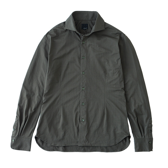 r by reric Herringbone Shirts(KHAKI)