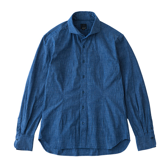 r by reric Chambray Shirts(NAVY)
