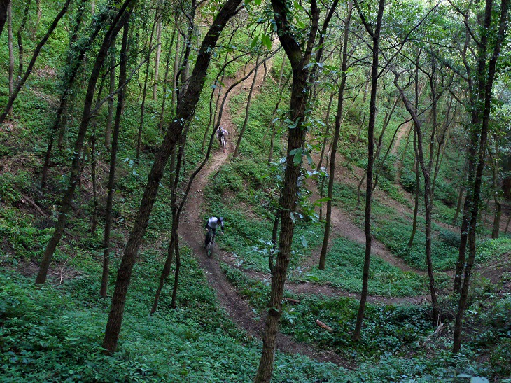 大自然の中に造られた巨大なMTBコース 内野宿バイシクルパーク