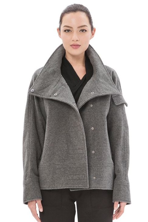 LIGNE8 BRUSHED WOOL LAURENCE JACKET(Grey)