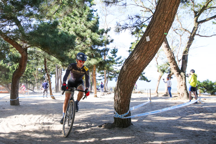 CJ 同時スタートのCM1を大きく引き離す織田聖(AboveBikeStoreCycleClub)
