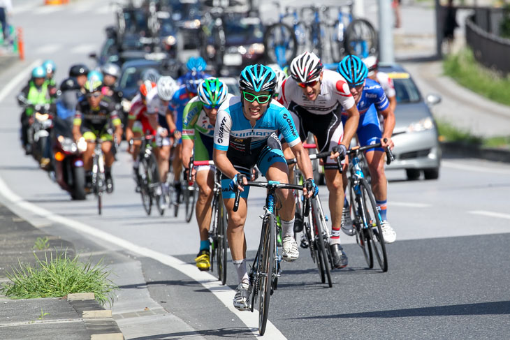 昨年のチャンピオン210km ラスト5kmでアタックし強さを見せた入部正太朗(シマノレーシング)