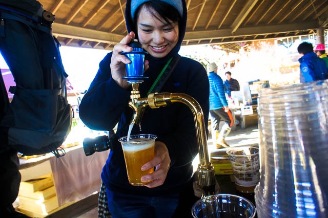 シクロクロスと言えばビール!