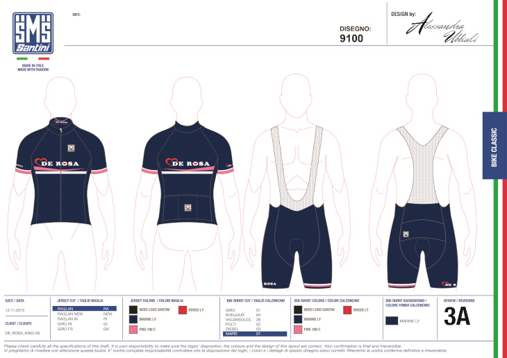 Santini KING XS Complete Model専用デザイン 半袖ジャージ+ビブショーツ
