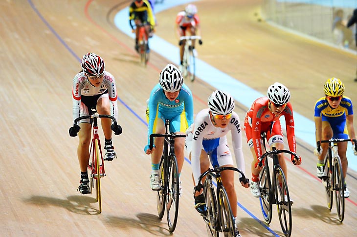 スクラッチ女子ジュニア 3位に入った中村愛花(科学技術高校)