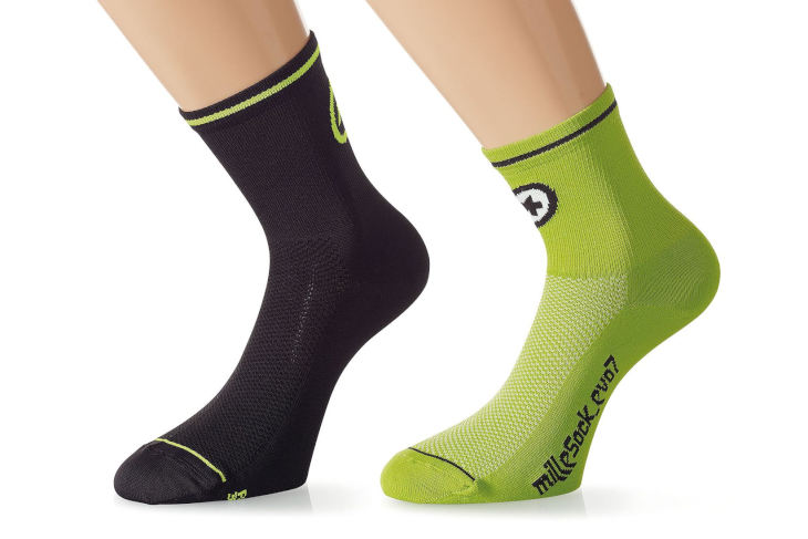 アソス milleSock_evo7(pitonGreen/blockBlack)