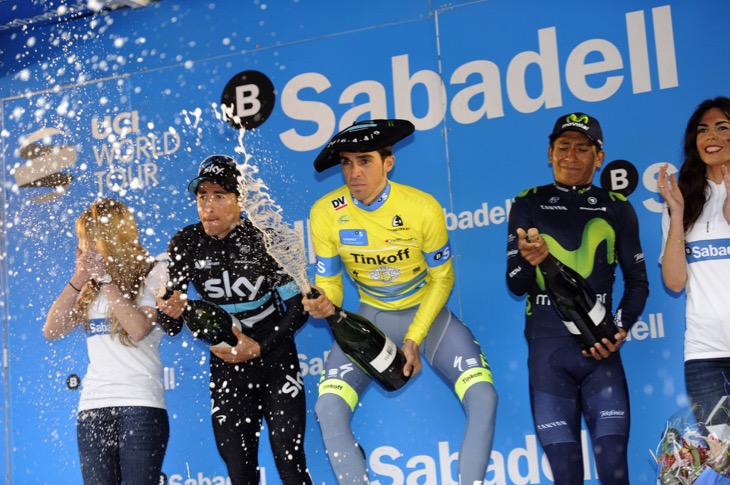 4度目の総合優勝を手に入れたアルベルト・コンタドール(スペイン、ティンコフ)