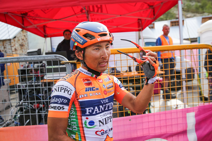 最終山岳ステージを走り終えた山本元喜(NIPPOヴィーニファンティーニ)