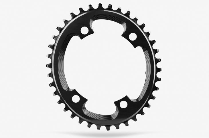 アブソリュートブラック CX OVAL 110/4 BCD N/W TRACTION CHAINRING(ブラック)