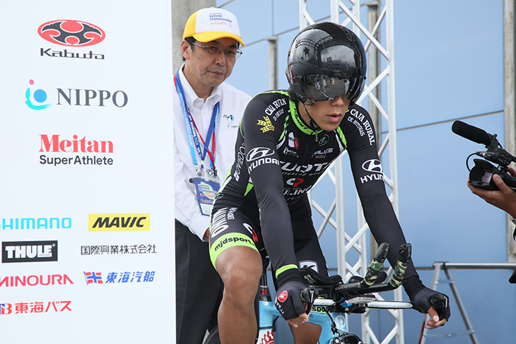 スタートを待つ小林海(Team KUOTA C.PAULLINO)