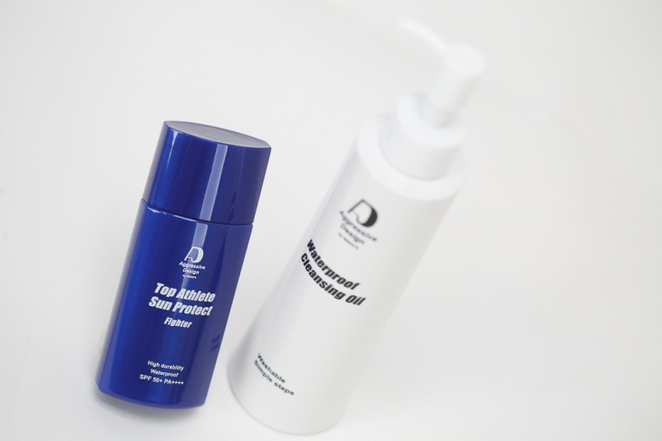 アグレッシブデザイン Sun Protect Fighter(左)、Waterproof Cleansing Oil(右)