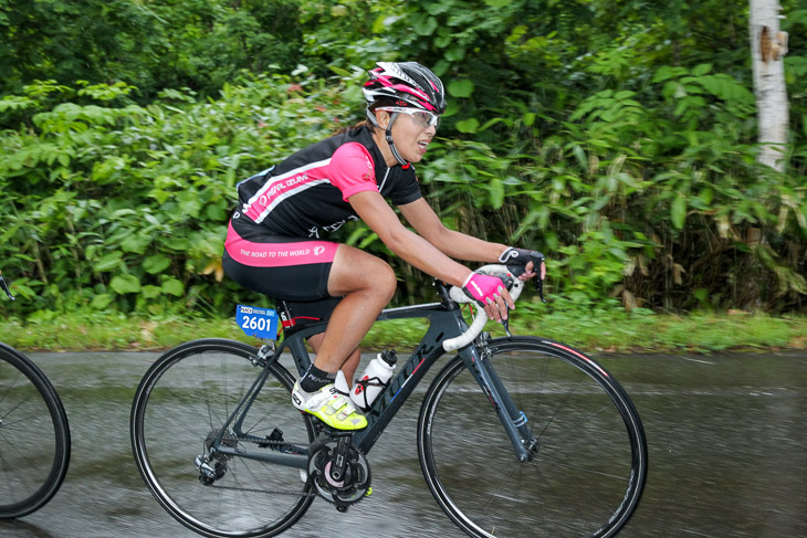 70km 38km地点、米田和美(Cherry Japan)