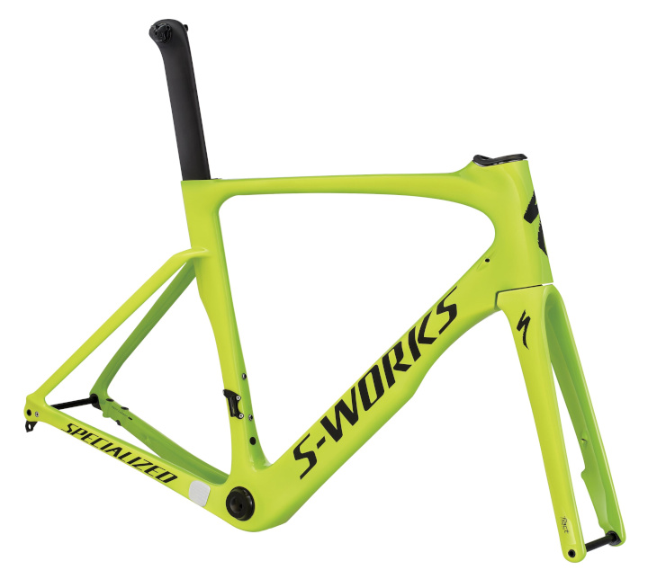 スペシャライズド S-WORKS VENGE DISC ViAS FRAMESET(GLOSS MONSTER GREEN/TEAM YELLOW/SATIN BLACK )