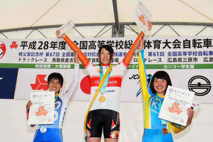 女子スクラッチ 表彰式