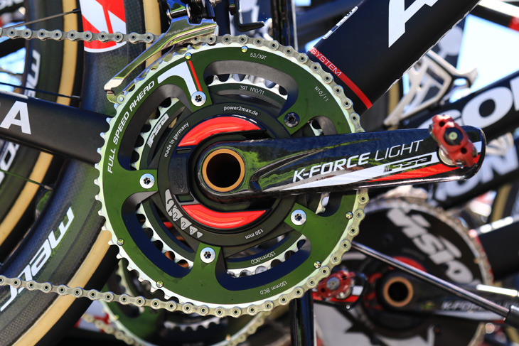 クランク式パワーメーターは、Power2MaxのFSA K-FORCE LIGHTモデル