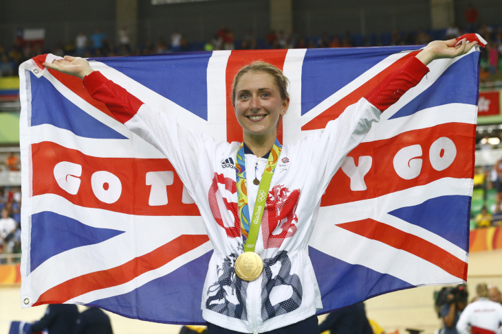 女子オムニアム 連覇を達成したラウラ・トロット(イギリス)