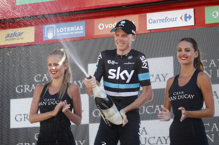 ステージ優勝のクリス・フルーム(イギリス、チームスカイ)