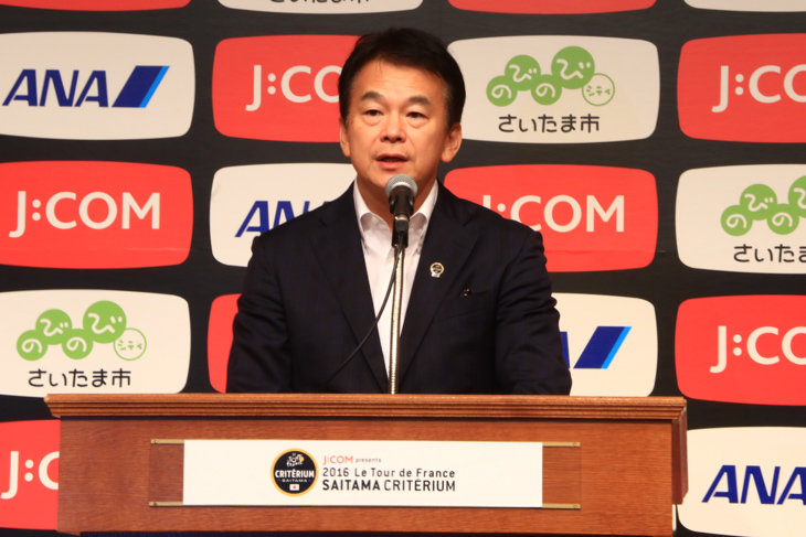 実行委員長&さいたま市長の清水勇人氏が挨拶