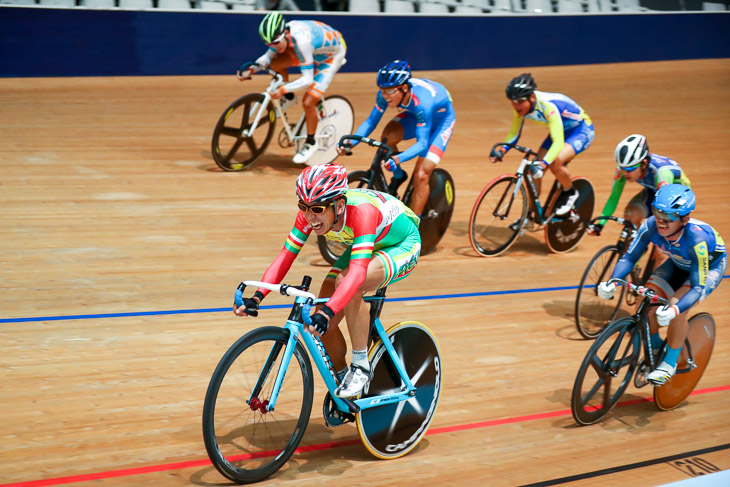 男子ポイントレース(30km) 1位 高橋伸成(FIETS GROEN 日本ロボティクス)25P