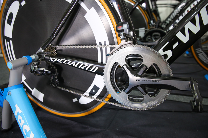 UCI男子チームTT エティックス・クイックステップは58Tのチェーンリングを使用