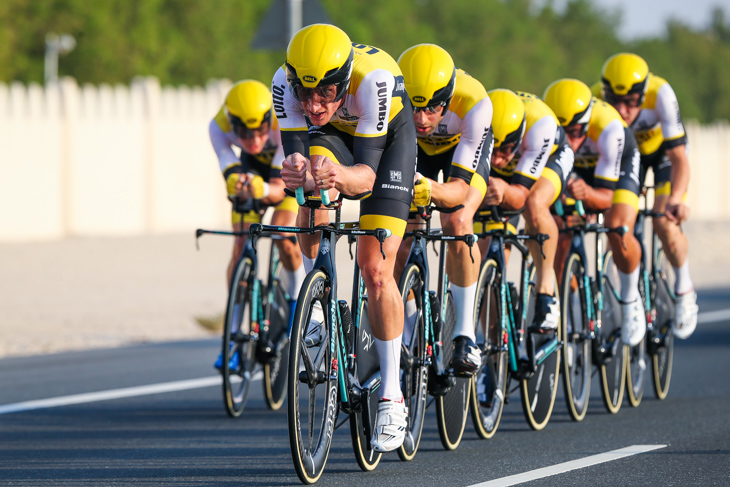 UCI男子チームTT 55秒差の5位に入ったロットNLユンボ