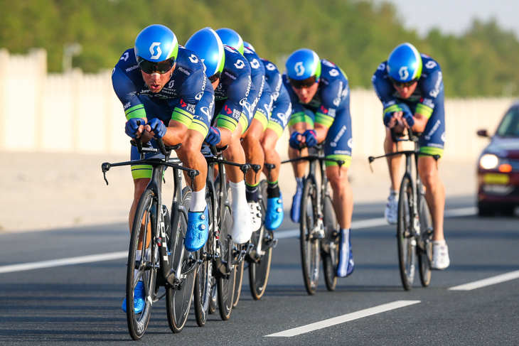 UCI男子チームTT 37秒差の3位に入ったオリカ・バイクエクスチェンジ