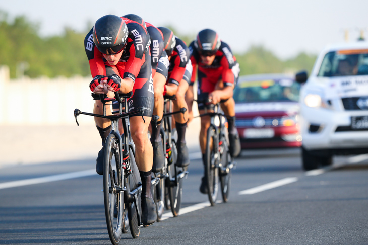 UCI男子チームTT 12秒差で連覇を逃したBMCレーシング