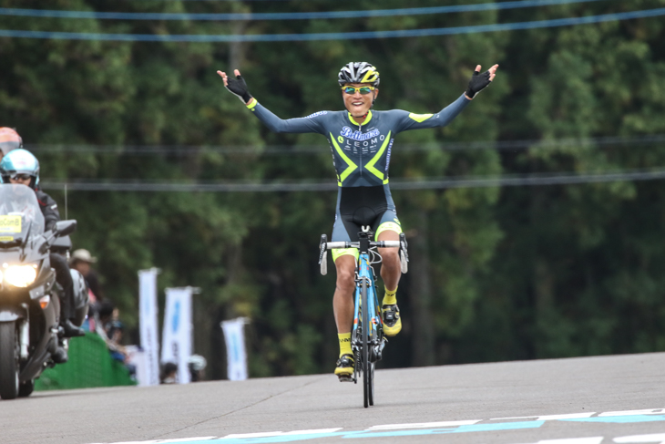 独走優勝を飾った才田直人(リオモ・ベルマーレ)