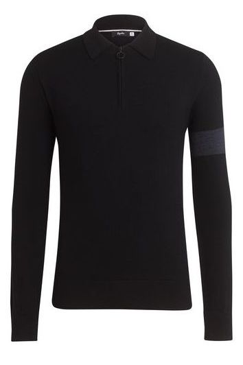 Rapha LONG SLEEVE MERINO POLO(ブラック)