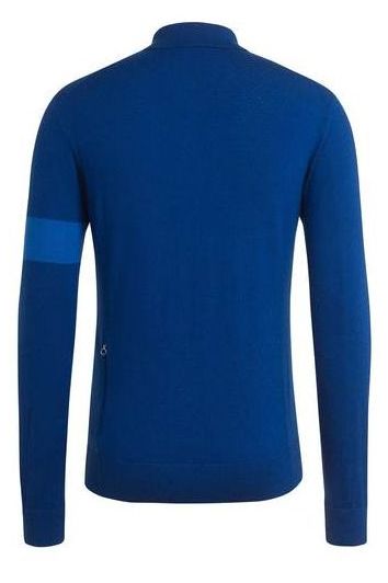 Rapha LONG SLEEVE MERINO POLO(ネイビー、裏面)