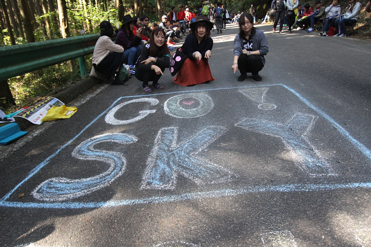 GO!SKYの路上ペイントは私たちが書きました!