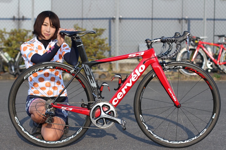 野崎桃世さん(team 自転車処 風輪) サーヴェロ S3