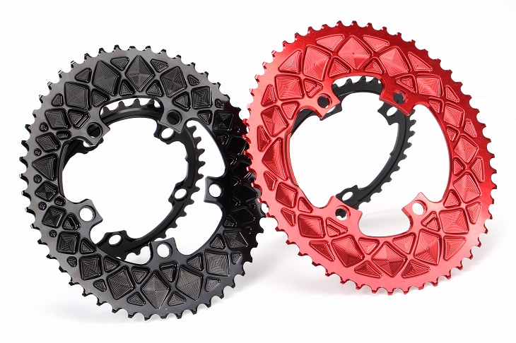 アブソリュートブラック PREMIUM OVAL ROAD 110/4 BCD CHAINRING