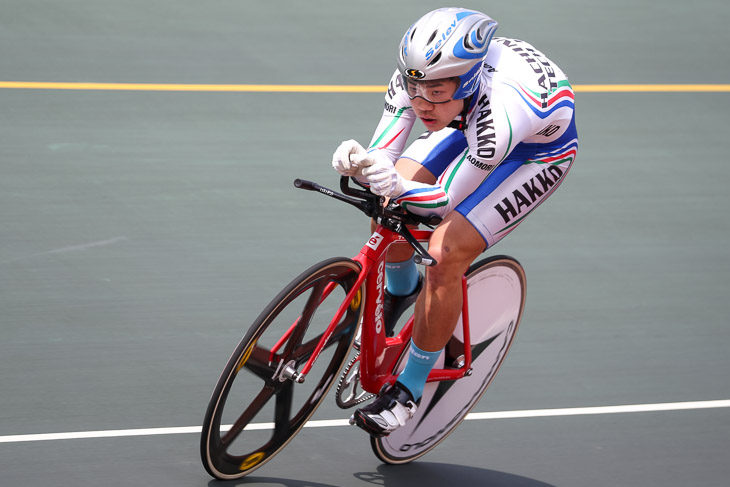 1kmタイムトライアル 1位 磯島成介(八戸工)1分08秒274