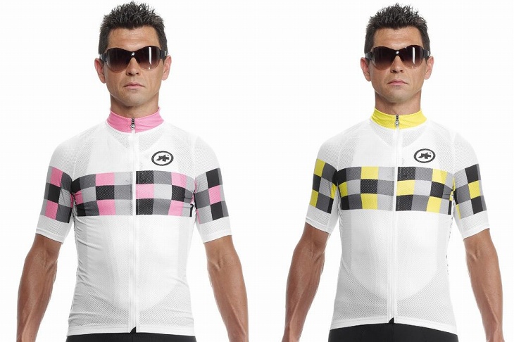 アソス SS.grandprixJersey_evo8(Panther Pink、Volt Yellow)