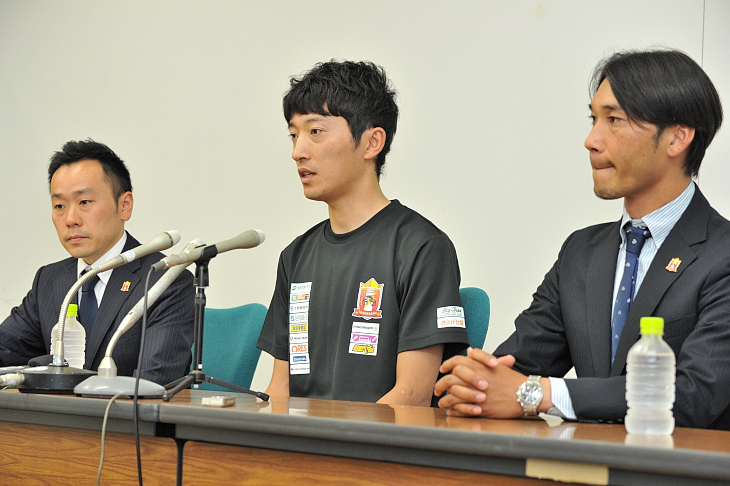 バセドウ病の治療中であることを会見にて発表した増田成幸(宇都宮ブリッツェン)