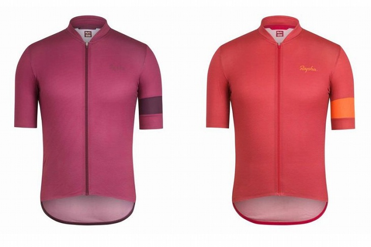 Rapha Lines Flyweight Jersey(ダークパープル、レッド)
