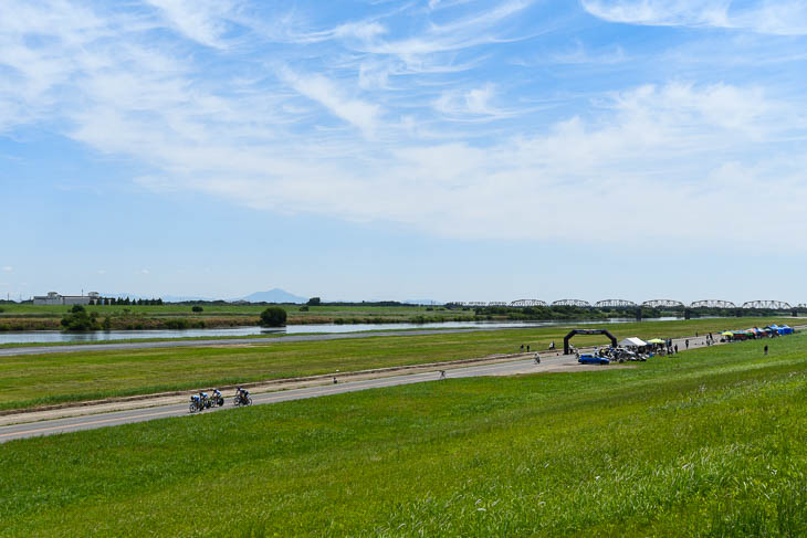 実際の利根川河川敷コース(2017年大会)