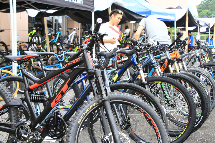 MTBの試乗車も豊富に用意された