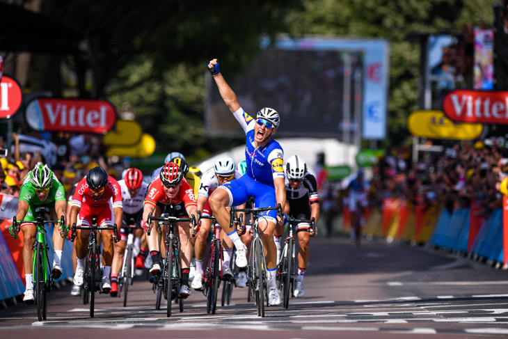 ステージ2勝目を飾ったマルセル・キッテル(ドイツ、クイックステップフロアーズ)