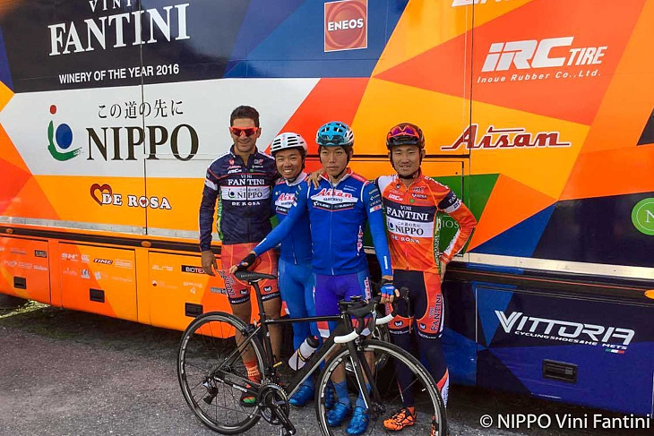NIPPOのチームキャンプに参加している渡邊翔太郎(愛三工業レーシング)