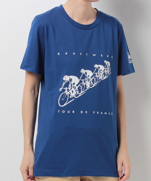 ルコックスポルティフ 2017ツールドフランス:ファンTシャツ(QL-0372TDF、ブルー)