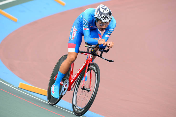 男子4kmインディヴィデュアル・パーシュート優勝 原田裕成(愛三工業レーシングチーム)4分34秒432